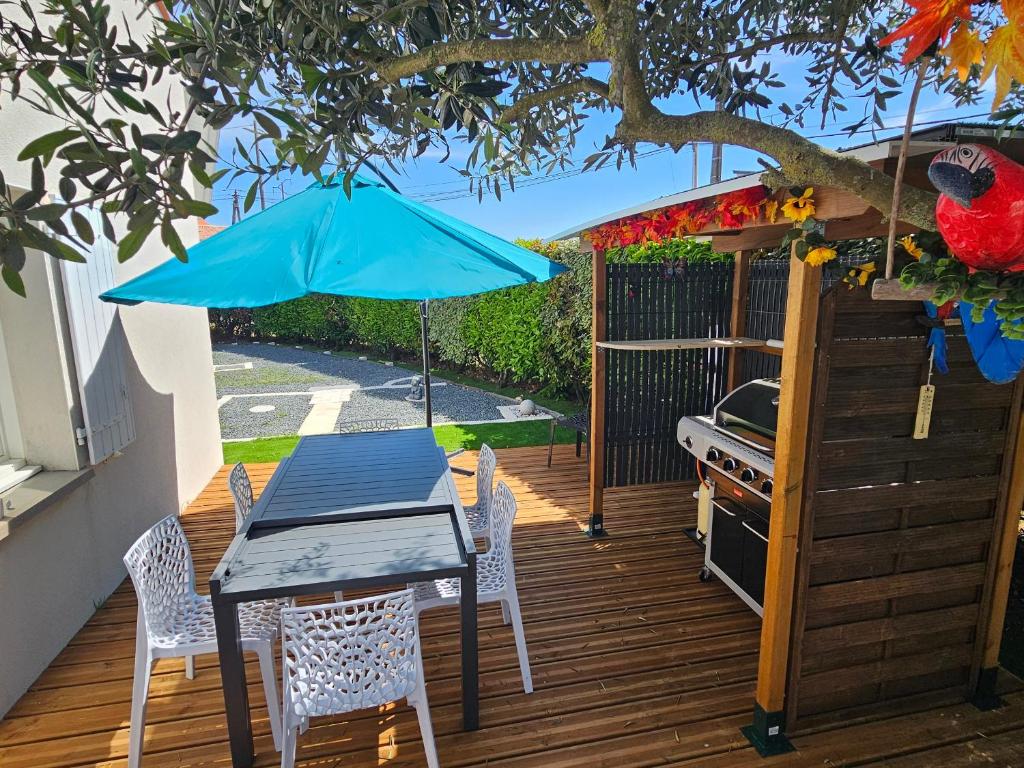 Maison de plain-pied jardin calme - 6 pers. - FR-1-71-112 - 1