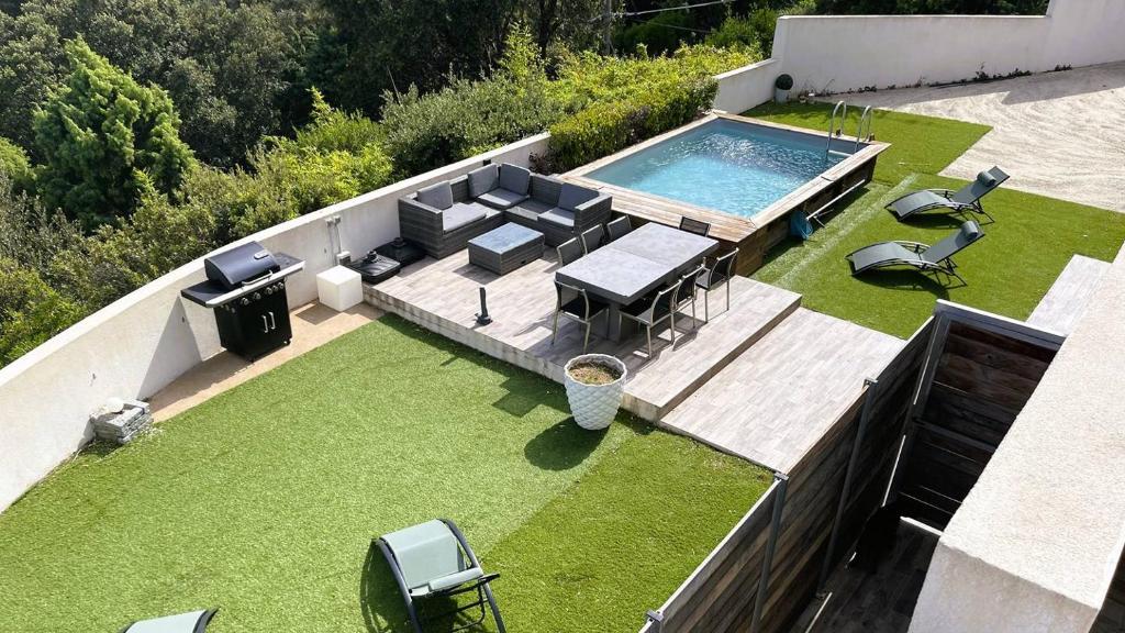 Appartement Pascialella, 7 pers, piscine chauffée, vue mer - 4
