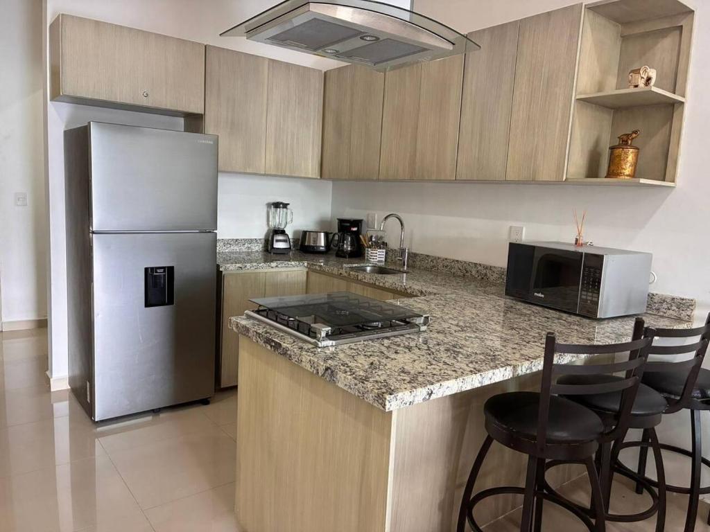 Departamento moderno con alberca - 1
