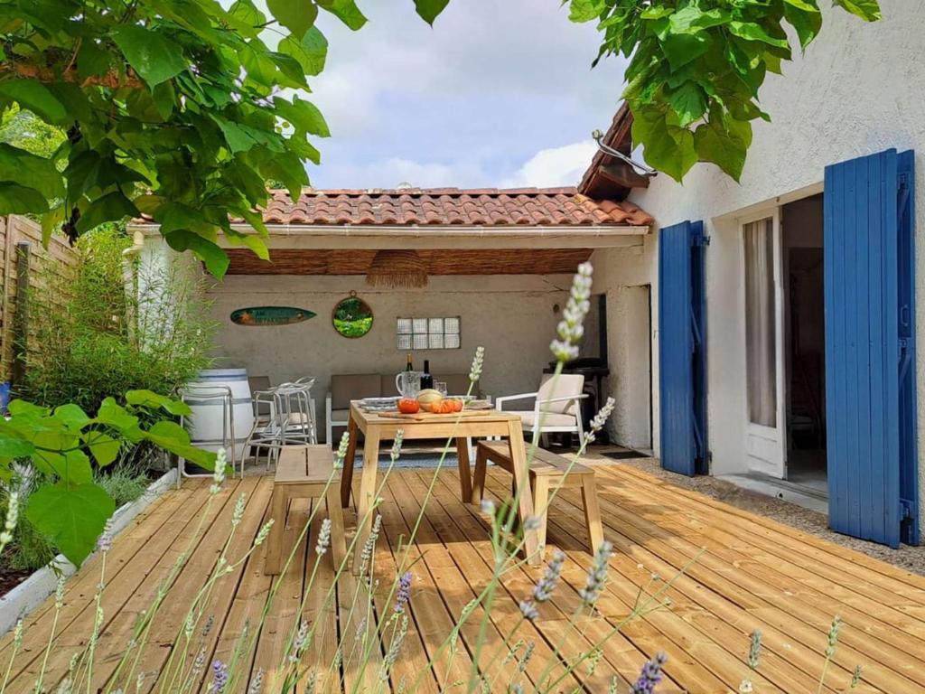 Maison 6 pers à Biscarrosse avec grande terrasse, 3 ch, jardin clos, classée 1 étoile - FR-1-877-39 - 4