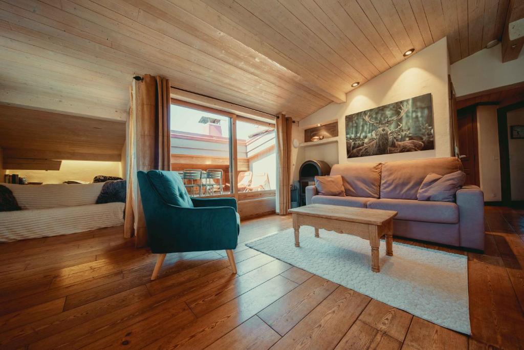 Appartement 71m2 près de Megève, à 200m télécabine la Princesse, local à ski, 2 chambres, parking couvert - 4