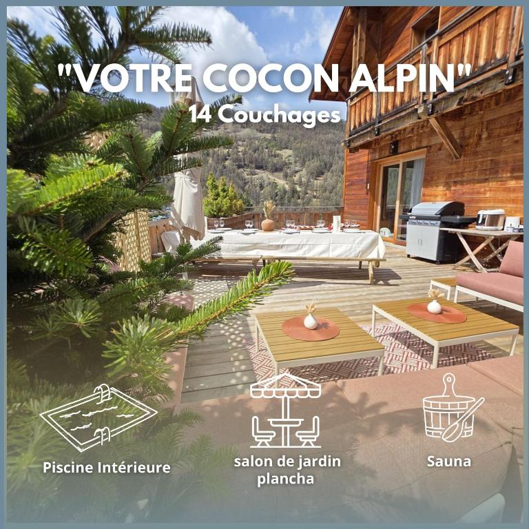 Chalet La Tanière 14 Pers - piscine chauffée et sauna - Vars Saint Marcellin - 1