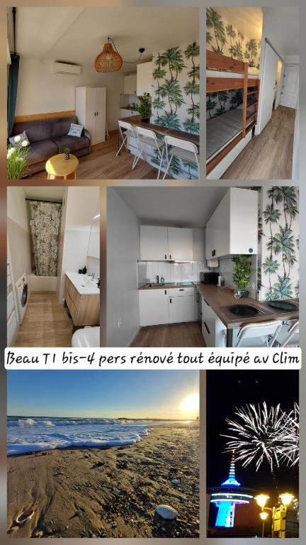 Palavas Bel Appartement rénové 4 personnes avec clim Les Palmiers - 1