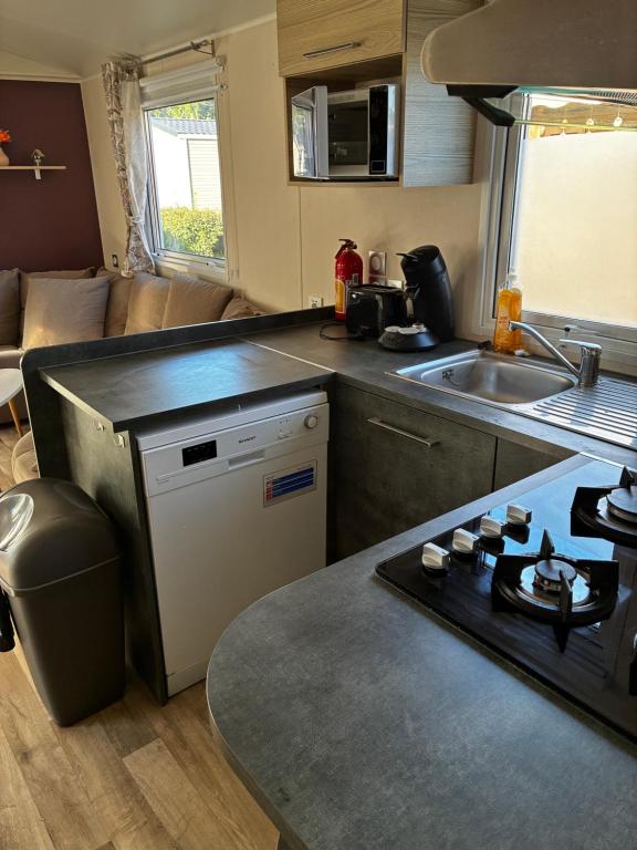 Mobil home spacieux 6-8 pers, camping 4 étoiles, la Carabasse - 4