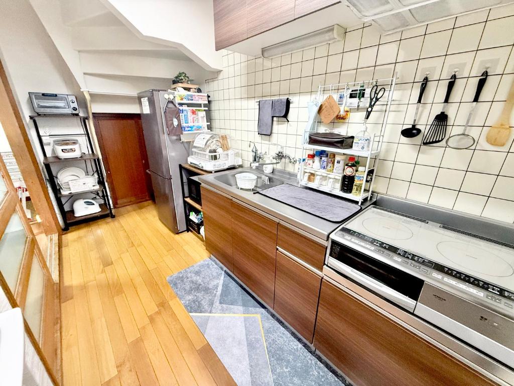 関空直行,駅3分一軒屋GuestHouse017大阪,3線利用,難波,心斎橋,道頓堀直行10分,奈良,USJ直行30分