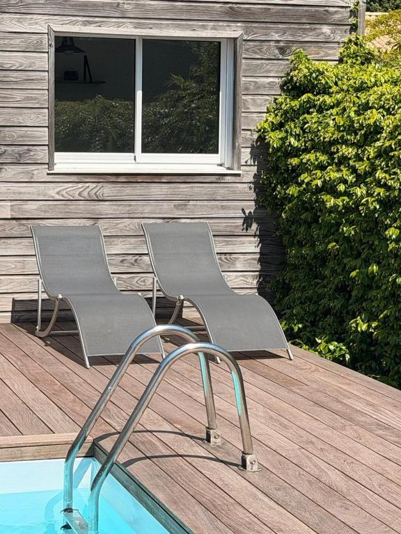 "AU BOIS DES AILES" Maison 6 personnes, internet wifi, piscine chauffée, jardin cosy - 5