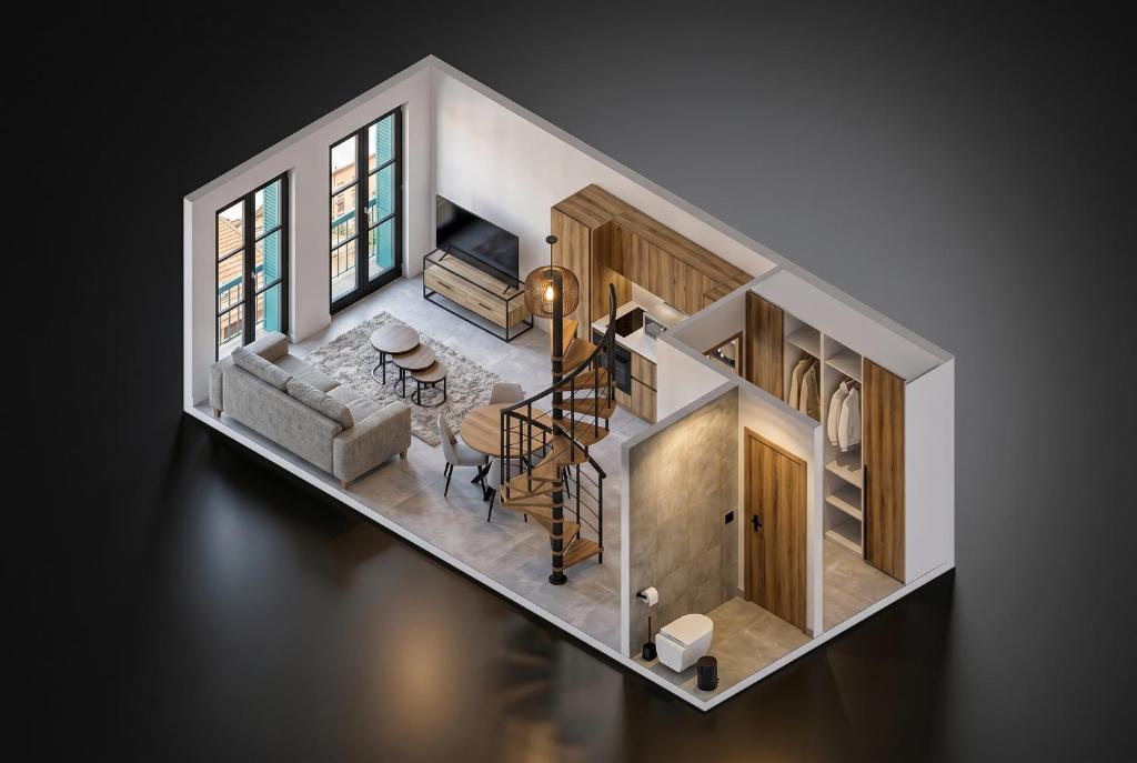 Duplex design avec balcon I Hyper centre Thonon - 3