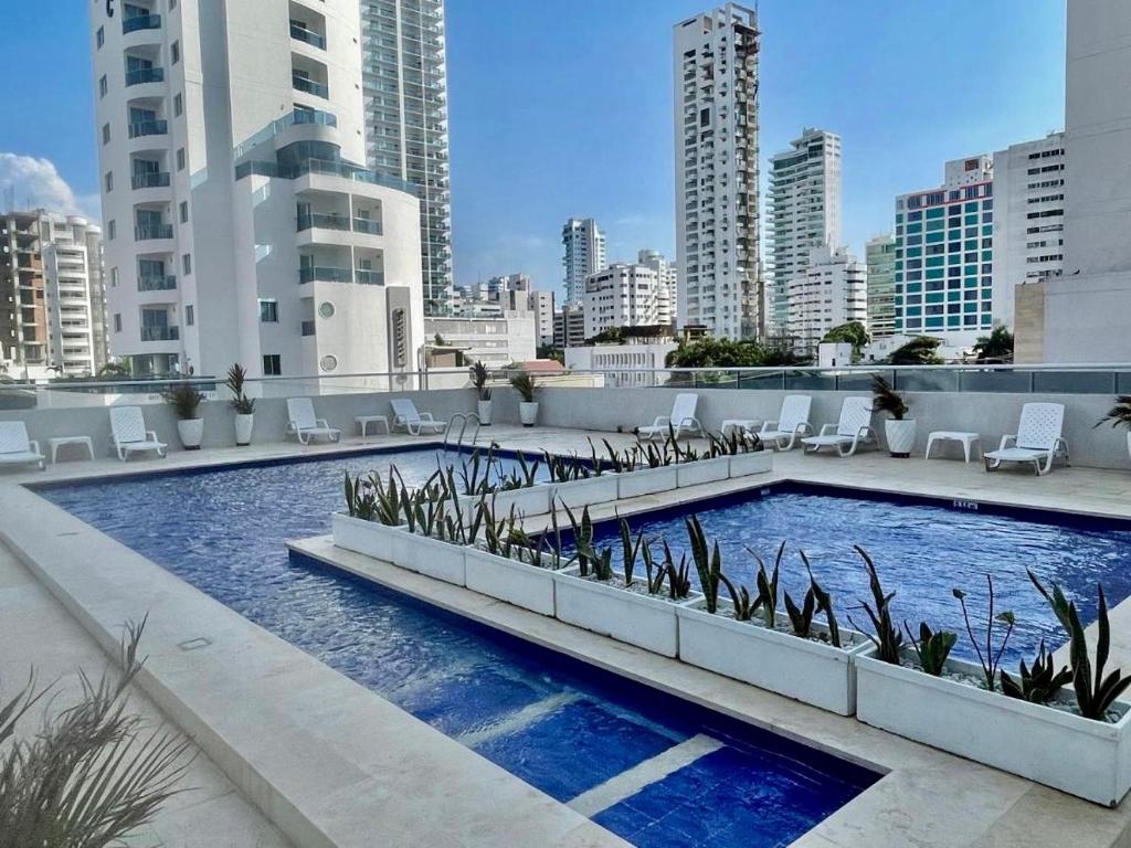 Hermoso apartamento bocagrande, 2 habitaciones, cartagena - 1