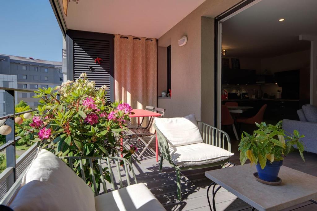 T3 2 chambres avec balcon et garage - 1