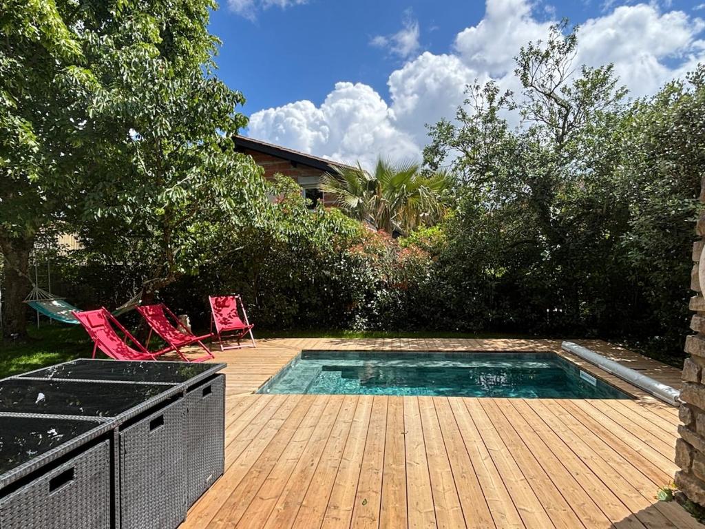 Villa Isalou à 800 mètres du bassin avec piscine privée et clim - 4