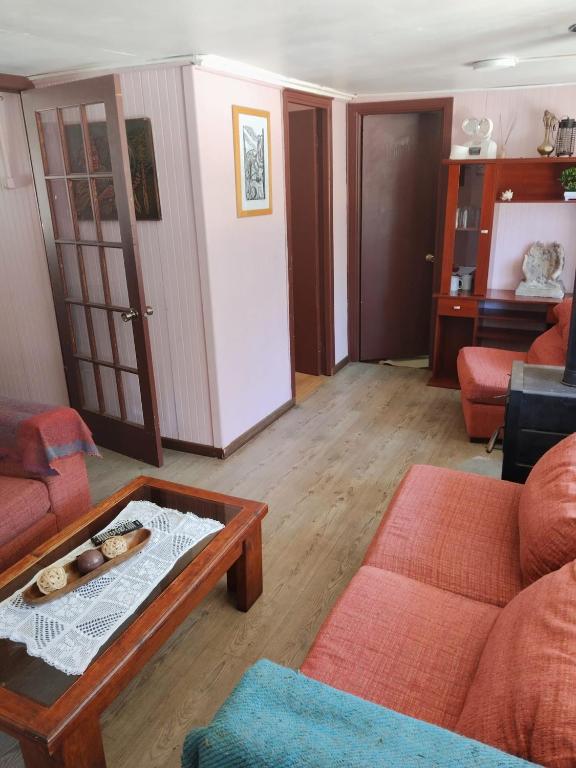 Cabaña Altos de Parra Tome - Quincho estufa leña - 4