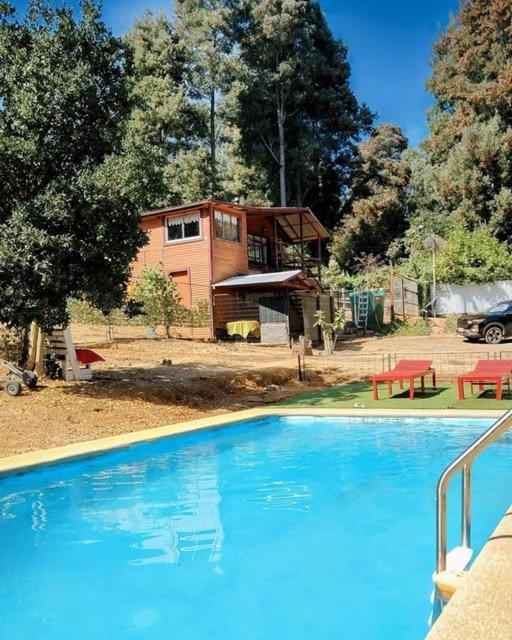 Cabaña Altos de Parra Tome - Quincho estufa leña - 5