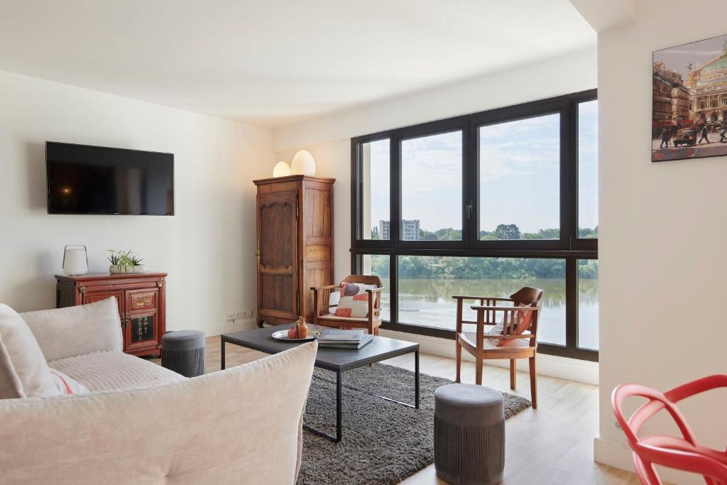 Les Reflets de Loire, appartement calme avec vue - 3