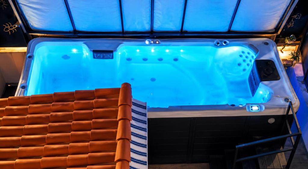 Piscine Jacuzzi Privée Chauffée, Terrasse et Garage à Nice - 4