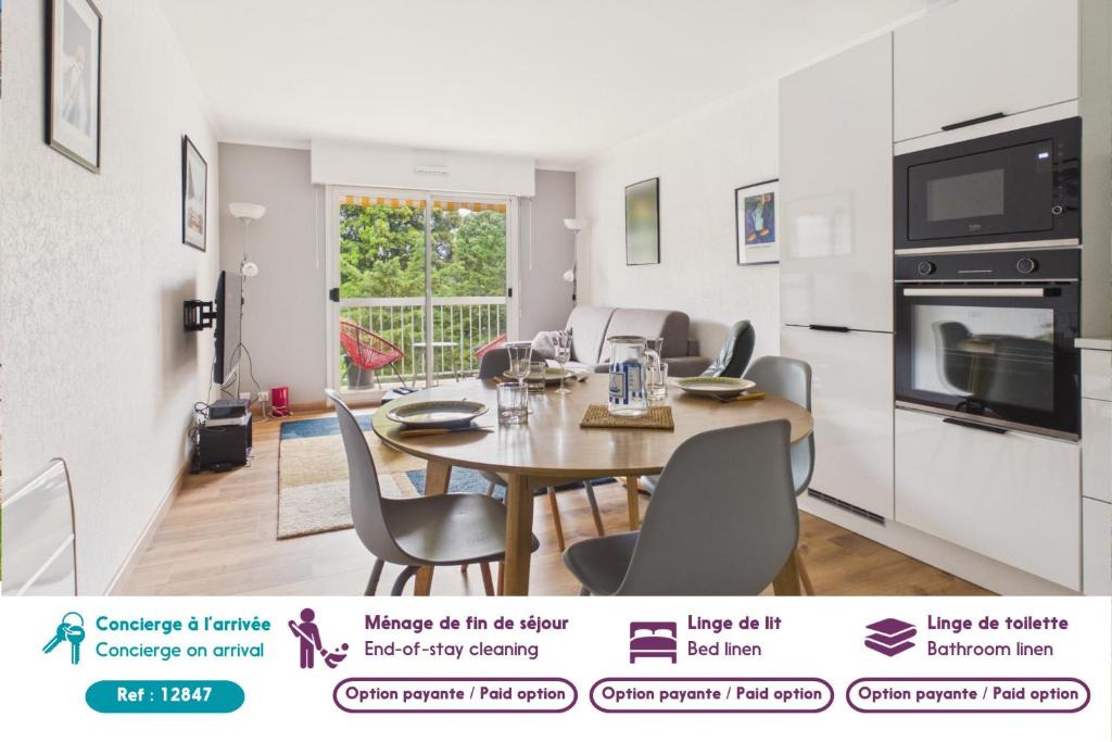 300m de la plage, balcon, parking, séjour à 3 - 3