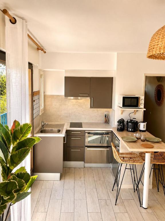 Charmant Studio Plage de la Salis, Belle Terrasse - 5