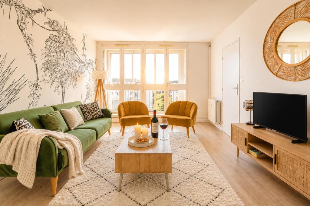 Grand appartement 10 pers, Ventilateur, 5 chambres & Parking gratuit - 4