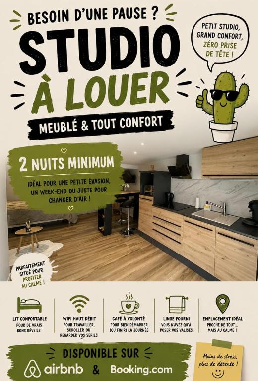 Studio aux pieds des stations, vélos, motos et rando - 3