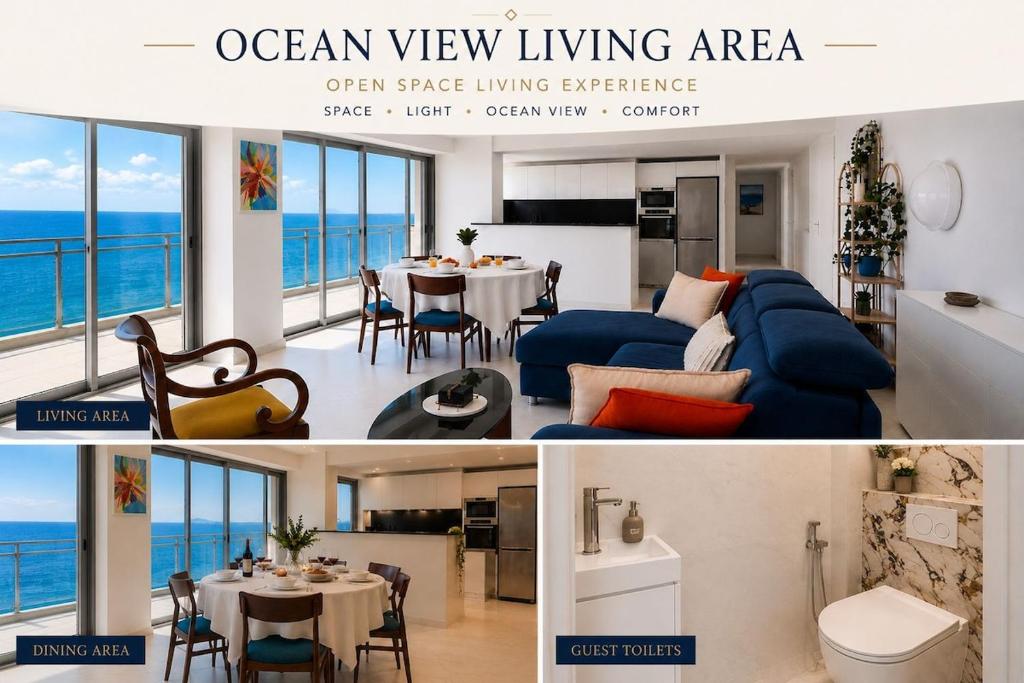 Luxury 3BR Apartment with Panoramic View, Terrace & 3 Bathrooms Cannes festival - 3