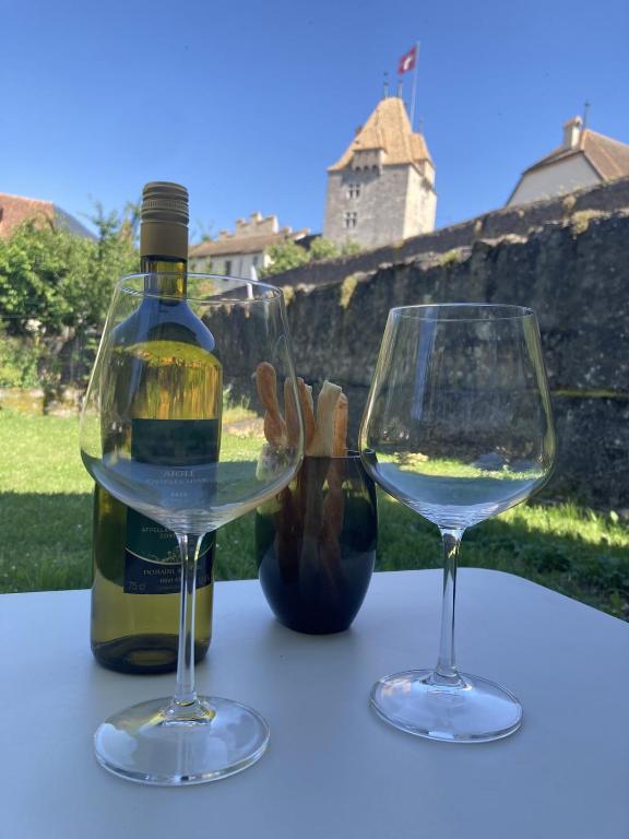 Studio avec vue sur le Château d'Aigle - 2