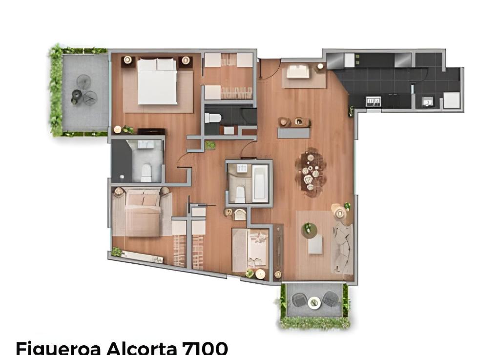 Espacioso 3BR y 2 Terrazas Cerca de Parques - 5