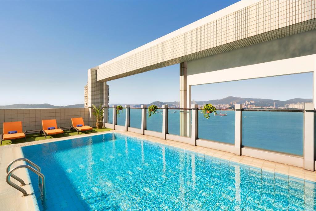 Swimming pool, Jen Hong Kong by Shangri-La in Hong Kong