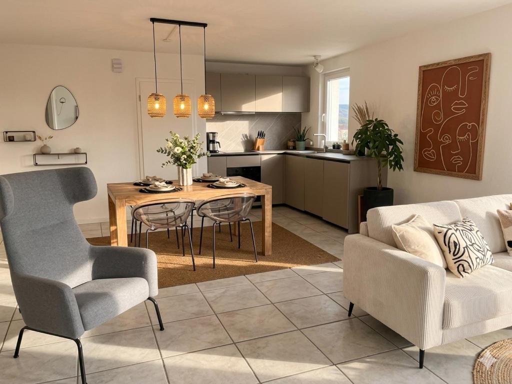 Boho appartement dans villa à Grandson - 3