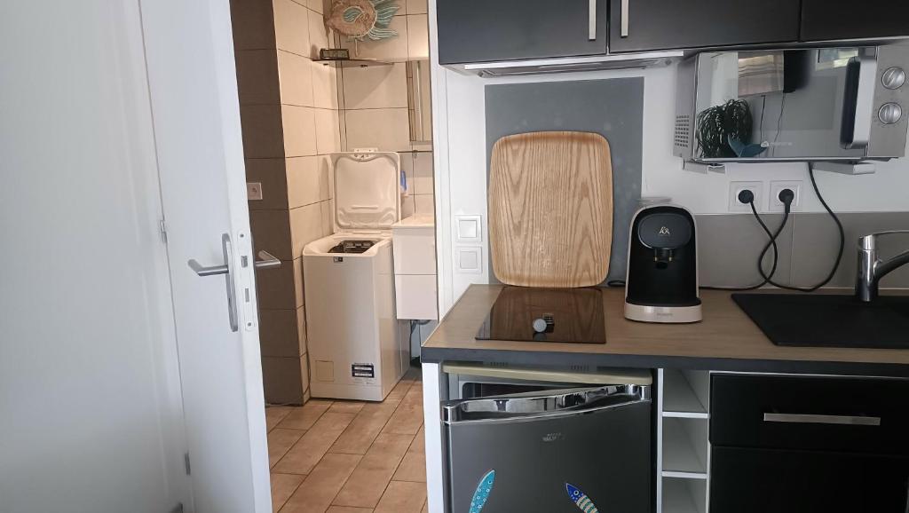 studio lumineux climatisé petit jardin et parking - 3