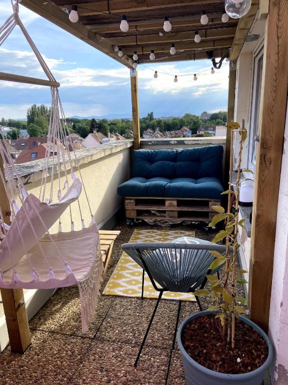 Strasbourg Neudorf - Terrasse privée - Tram 1min - 2