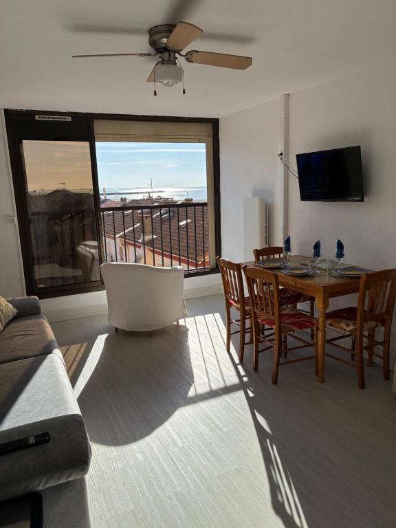 Studio cabine 18, vue mer, à 30m de la plage, avec linge de lit et ménage inclus - 5