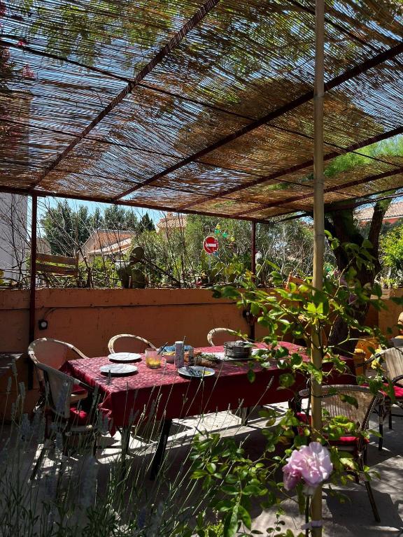 Dans 1 cadre de verdure convivial et relax, idéal mer et centre à 2 pas, jusqu'à 3 chambres triple et privées, parties communes sdb, wc, jardin - 1