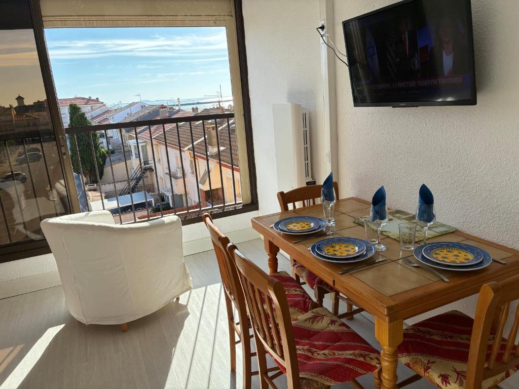 Studio cabine 18, vue mer, à 30m de la plage, avec linge de lit et ménage inclus - 3
