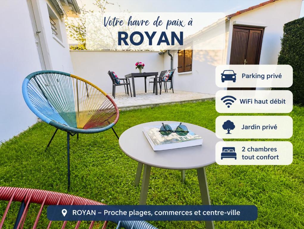 Jolie Maison 2 chambres avec Jardin à Royan - Idéal Familles - Parking Gratuit - Confort Tout équipée - 1