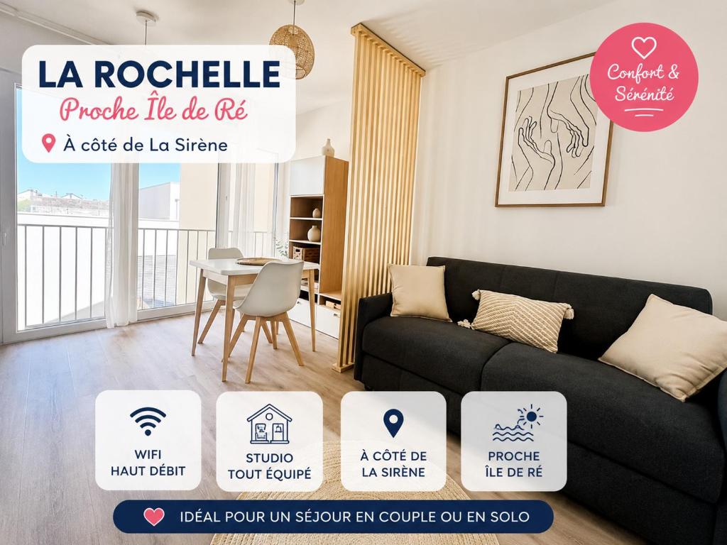 Studio Design & Confort Proche Plages et Accès Ile de Ré - Parking & Wifi GRATUIT - 1