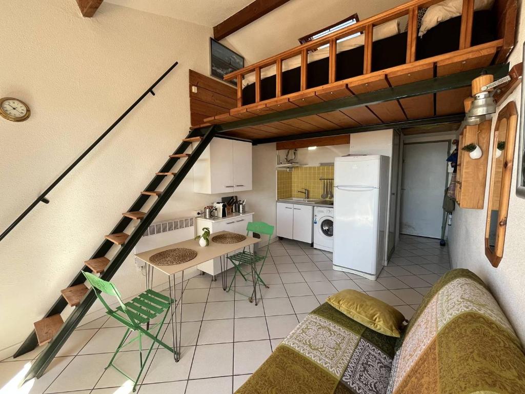 Joli Duplex avec vue sur Mer, 2 ou 3 couchages, Clim, 50m de la plage de Portiragnes LXCRAB8 - 3