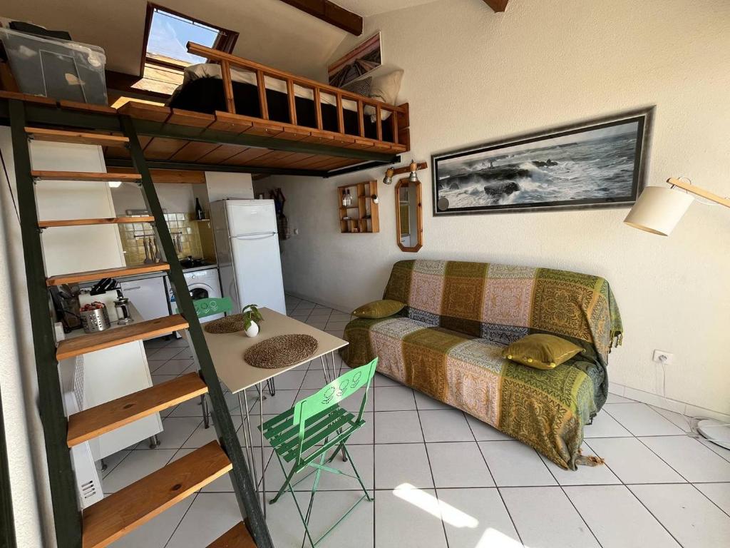 Joli Duplex avec vue sur Mer, 2 ou 3 couchages, Clim, 50m de la plage de Portiragnes LXCRAB8 - 4