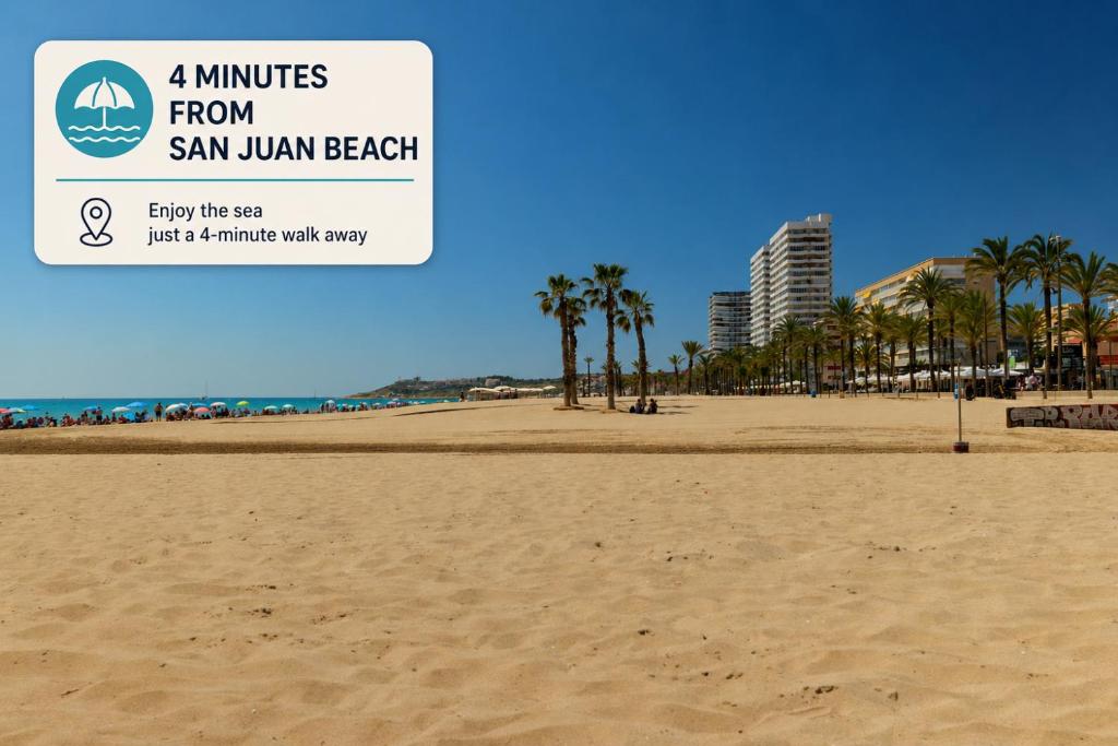 Playa San Juan a 4 Minutos, Parking Gratis, Cerca de Alicante ciudad - 1
