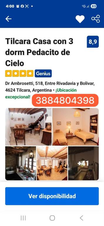 Tilcara Casa con 3 dorm Pedacito de Cielo - 2