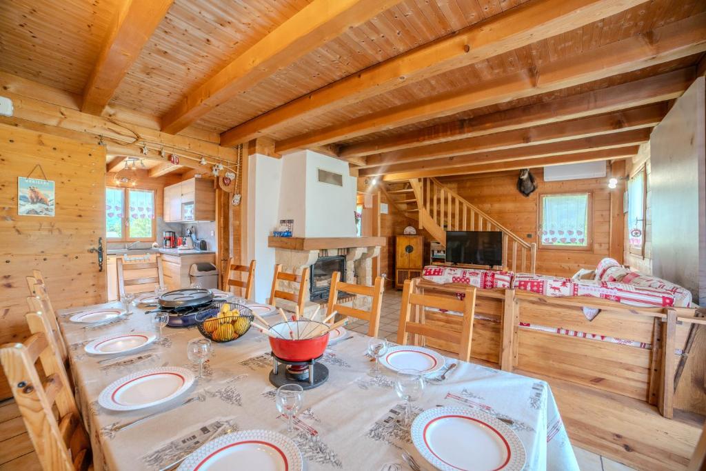 Morillon village Chalet 10 pers 4 ch vue montagne proche centre village et télécabine accessible en 5 minutes via skibus gratuit - 3