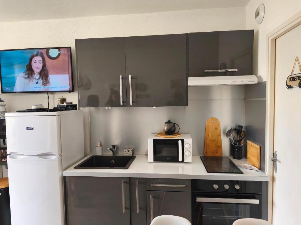 Studio Coquet 2 Pers au Cœur de Gruissan - FR-1-796-108 - 5