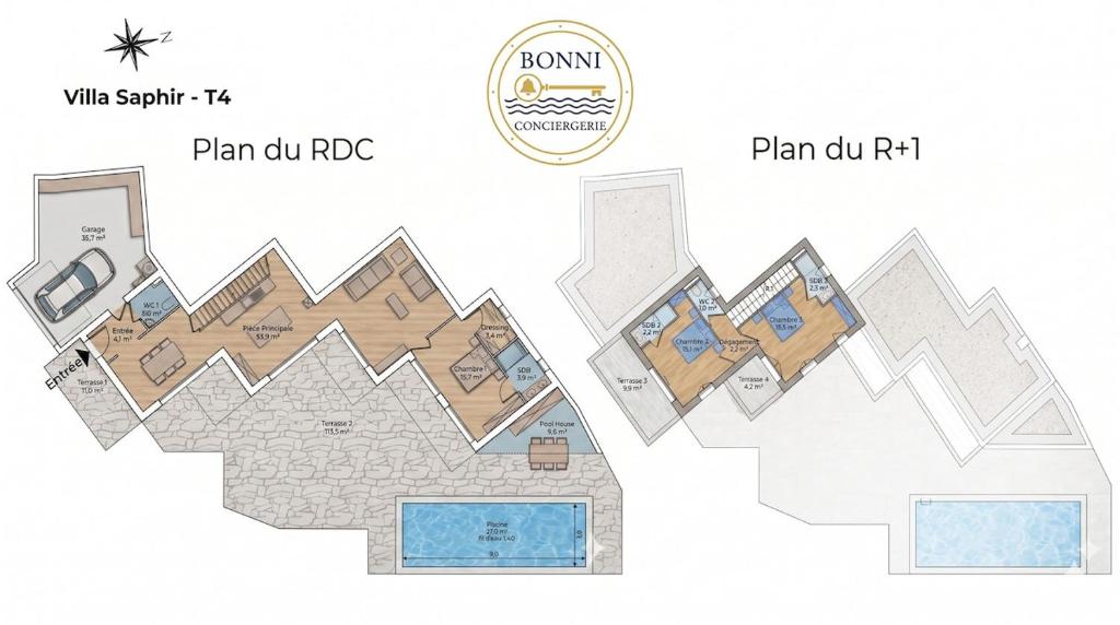 Villa Saphir - Sea view, private pool, 3 suites - 5