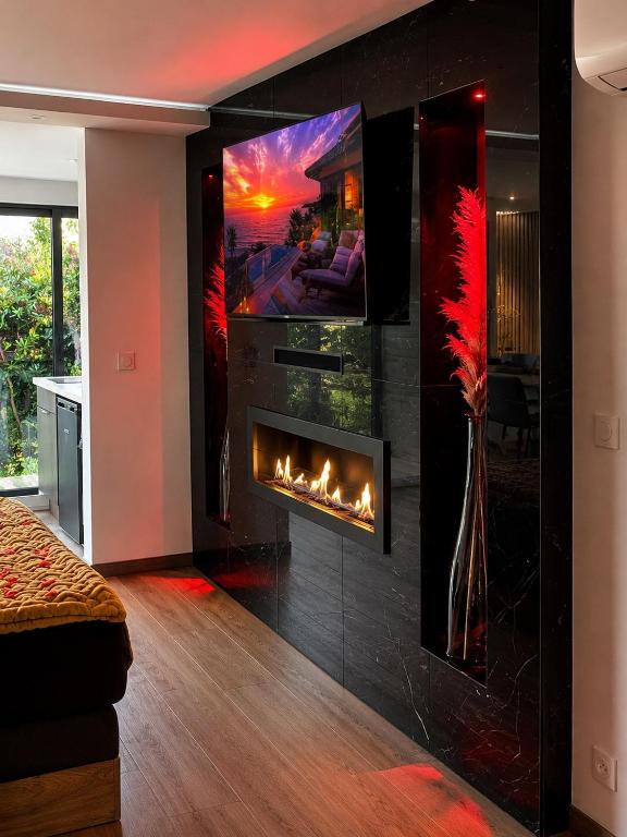 SPICY LOVE Suite Romantique avec Jacuzzi Privatif Proche Nice Cannes Cagnes sur mer Antibes - 5