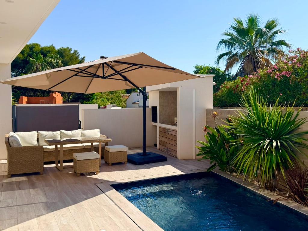 Villa climatisée avec piscine privée et 3 suites parentales Plage à 10 min à pied - 2