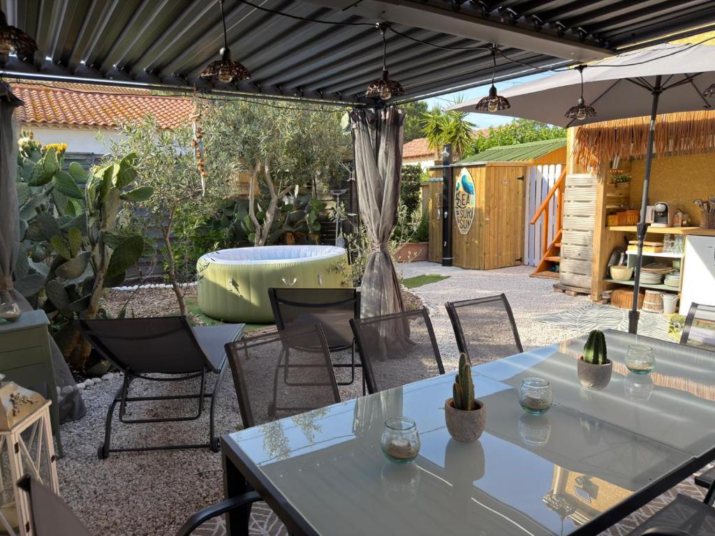 Charmant appartement avec jardin et jacuzzi à 3 minutes de la plage - 1