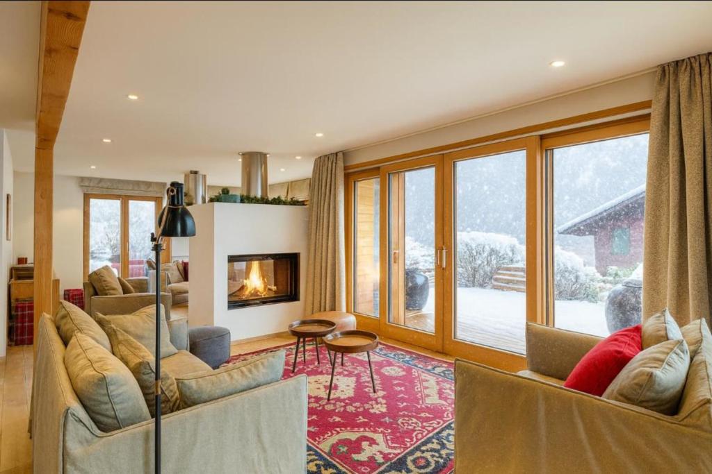 Luxury Chalet Sleeps 10 Mont Blanc View Hammam - 4