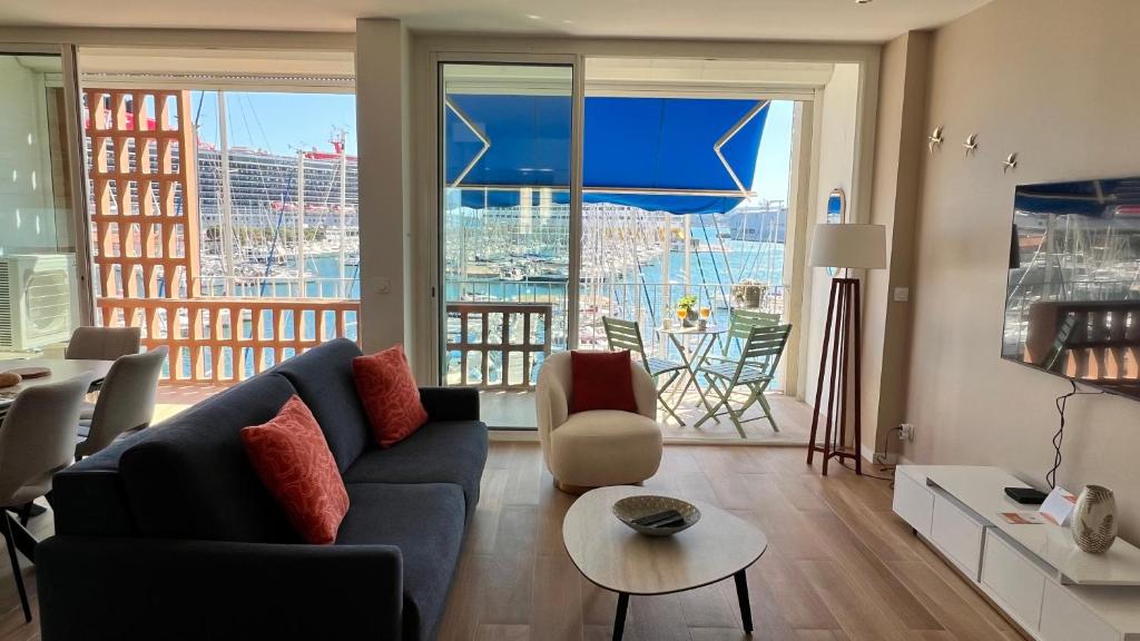 Superbe 2 pièces, terrasse face au port et mer - 2