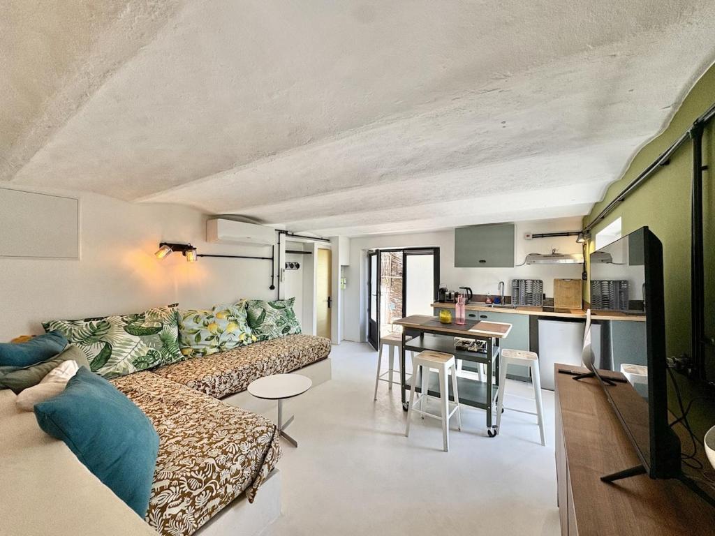 Charmant studio rénové sur la roche, terrasse, proche plages, parking public à proximité - 1