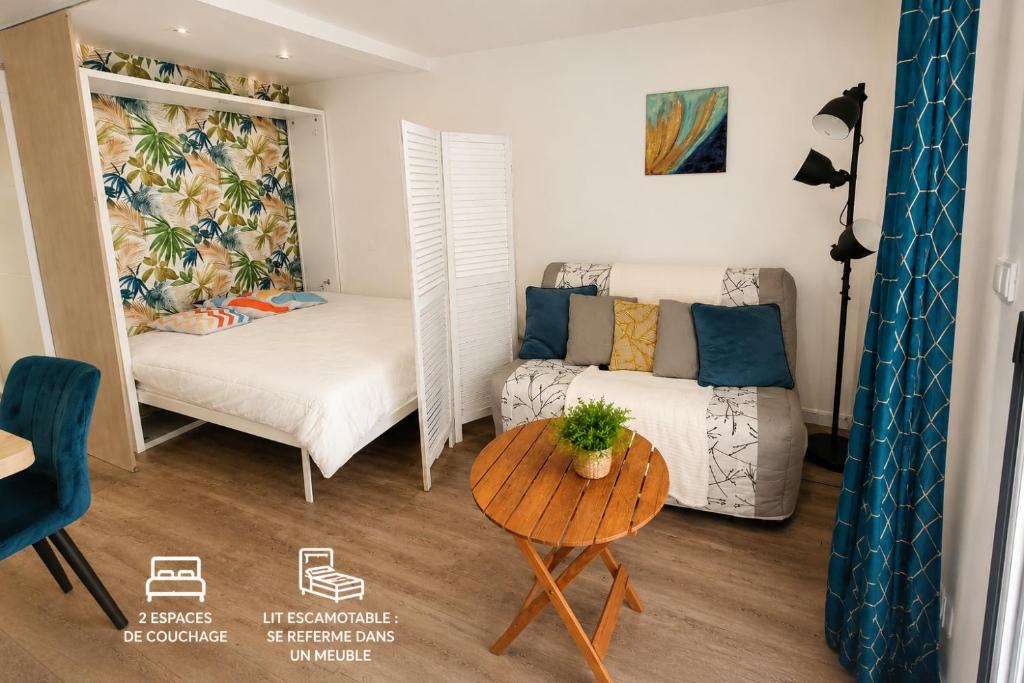 Studio Cosy avec Jardin Privé À 50m de la mer - 5