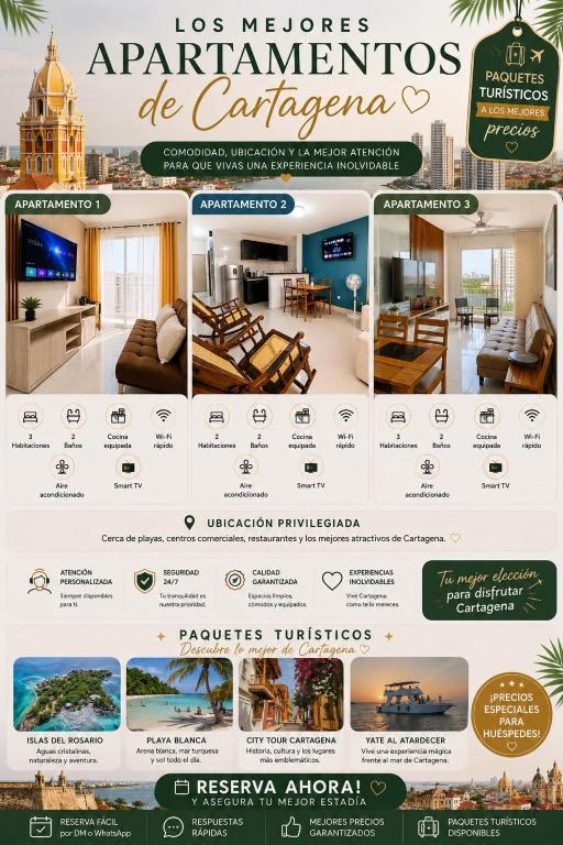 Apartamento De lujo 3Rooms AC Con vista a laguna y mar - 3