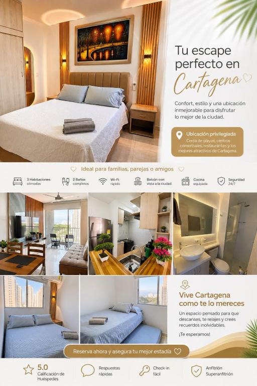 Apartamento De lujo 3Rooms AC Con vista a laguna y mar - 1
